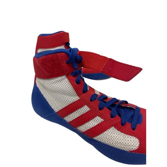 Adidas Men's HVC 2 Wrestling Boxing Shoe Red White Blue Combat Speed Size 9 - Picture 7 of 10